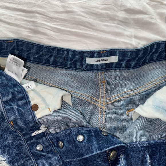 NWOT GRLFND Ripped Denim Shorts 28 - Picture 3 of 5